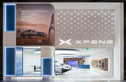 XPENG Experience Store at Westfield Mall of the Netherlands, Amsterdam (Photo: Business Wire)