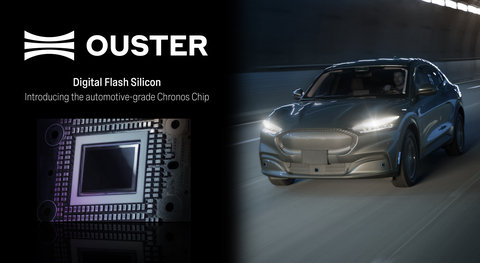 Ouster's automotive-grade Chronos chip will power its Digital Flash (DF) series. (Graphic: Business Wire)