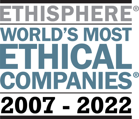 “World’s Most Ethical Companies®”、“Ethisphere”之名称和商标为Ethisphre LLC的注册商标。(图示：美国商业资讯)