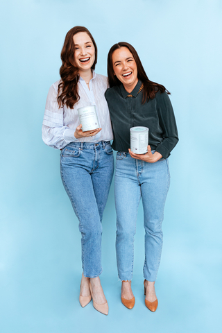 Laura Modi, Bobbie CEO and Co-Founder, with Sarah Hardy, Bobbie COO and Co-Founder. Bobbie is the only women-founded and mom-led infant formula company in the U.S. (Photo: Business Wire)