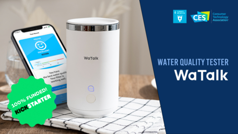 original THE WAVE TALK’s water quality tester ‘WaTalk’ has test accuracy of ± 0.02 NTU with test range of 0 – 3 NTU. (Photo: THE WAVE TALK)