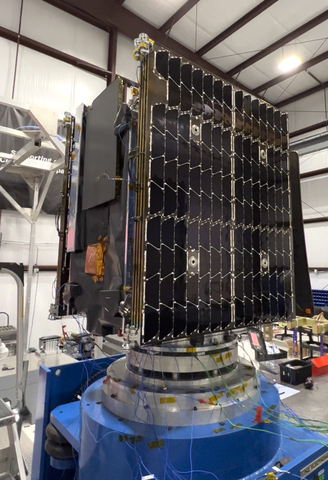 Arcturus, the first MicroGEO satellite from Astranis Space Technologies undergoing vibe testing. (Photo: Business Wire)