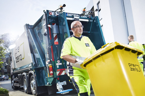 PreZero's employees undertaking waste recycling activities (Credit: PreZero)