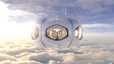 World View Spaceflight Capsule Exterior Ascent with Earth’s Curvature Photo credit: World View Enterprises
