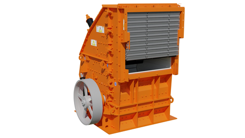 original The Eagle Crusher UltraMax 69X impactor features an extra-large, 69” x 51” feed opening that allows larger material into the impactor and increases throughput, up to 1000 TPH. The impactor’s massive, solid-steel rotor weighs in at more than 13 tons and can power through even larger material into a cubical spec product in a single pass. (Photo: Business Wire)