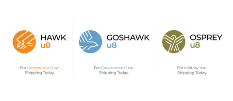 thumbnail Among the Kymeta Product Family includes the Hawk ™ u8, the Goshawk ™ u8, and the Osprey ™ u8. (Graphic: Kymeta)