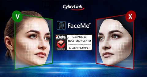 CyberLink's FaceMe® Achieves Perfect Score and is Granted Level 2 Certification in iBeta's Advanced Anti-Spoofing Test (Graphic: Business Wire)