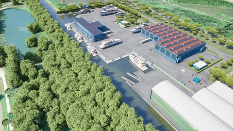 original Seven Stars - Uniesse new shipyard Cantiere di Tombolo Pisa. (Photo: Business Wire)