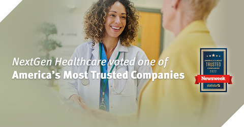 NextGen Healthcare voted one of America’s Most Trusted Companies. (Graphic: Business Wire)