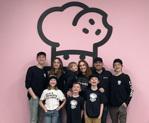 original The Sullivan family – Crumbl Cookies, Reading's Broadcasting Square (Photo: Business Wire)
