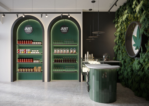 Overview of the new brick and mortar locations for the JustCBD stores in Germany and the Czech Republic (Photo: Business Wire)