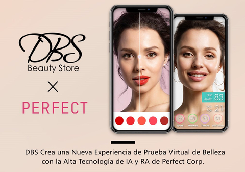 DBS Belleza Lanza una Nueva Experiencia de Prueba Virtual de 
Belleza con las soluciones basadas en IA y RA de Perfect Corp.