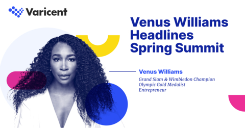 Venus Williams Headlines Varicent Spring Summit (Graphic: Business Wire)