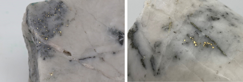 original Figure 1. Photo of mineralization from NFGC-21-462 at Golden Joint at approximately 326.5m down hole depth. Note that these photos are not intended to be representative of gold mineralization in hole NFGC-21-462. (Photo: Business Wire)