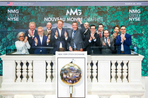 original Le 23 mars 2021, le conseil d'administration et l'équipe de direction de NMG ont sonné la cloche de clôture de la bourse de New York (photo © NYSE).