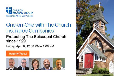The Church Pension Group, a financial services organization that serves The Episcopal Church, will host a conversation with representatives of The Church Insurance Companies  to discuss and answer questions about property and casualty coverage support for The Episcopal Church on Friday, April 8, 2022, from 12:00 PM to 1:00 PM ET. Register at cpg.org/CICconversation. (Graphic: Business Wire)
