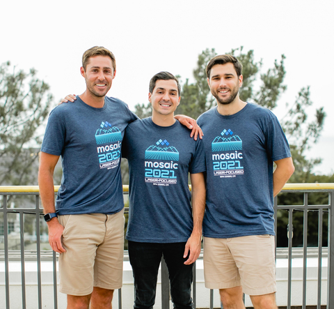 Mosaic Co-founders left to right: Bijan Moallemi, Joe Garafalo, Brian Campbell (Photo: Business Wire)