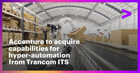 Accenture will acquire digital engineering and operational technology capabilities from Trancom ITS in Japan to offer hyper-automation solutions. (Photo: Business Wire)