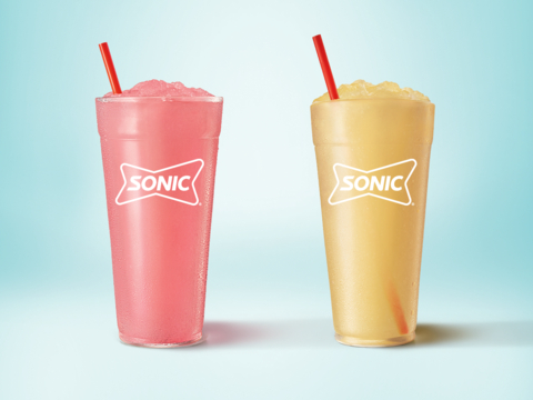 SONIC Red Bull Slushes featuring Red Bull Summer Edition Strawberry Apricot Slush (Photo: Business Wire)