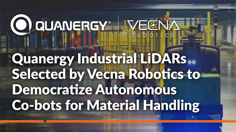 thumbnail Quanergy Industrial LiDARs Selected by Vecna Robotics to Democratize Autonomous Co-bots for Material Handling (Graphic: Business Wire)