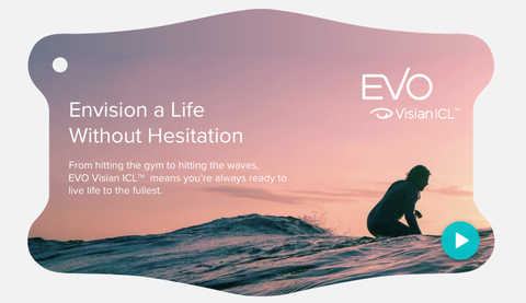 EVO Visian ICL, Envision A Life Without Hesitation. (Graphic: Business Wire)