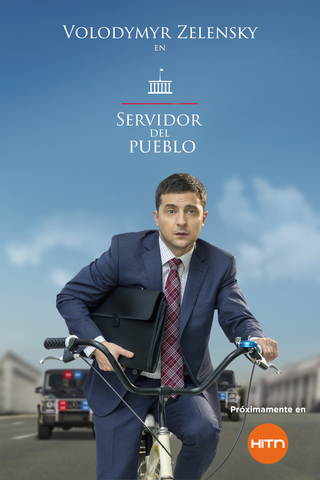 HITN Premieres "Servant of The People" Iconic Series starring Ukrainian President Volodymyr Zelensky starting April 3rd (Graphic: Business Wire)