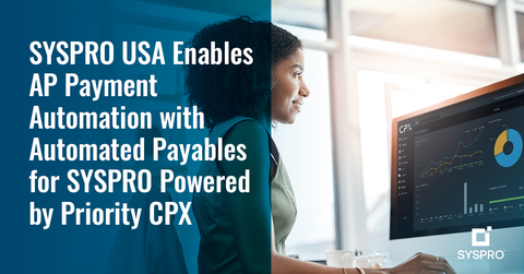 Integrated with SYSPRO ERP Software, Automated Payables for SYSPRO digitizes and automates the AP payment process, providing flexible payment options. (Graphic: Business Wire)