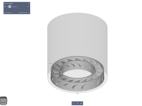 Flow 3.0 can process models of parts that are significantly larger to support the Sapphire XC's increased build volume. This impeller is approximately 600mm in diameter. (Graphic: Business Wire)