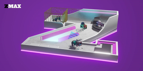 The ZMAX limited-release 3D Voxel Zombie Pets – part of the ZMAX Genesis Series – will be launched in April 2022, allowing its purchasers priority access into the ZMAX ecosystem such as the Zombie Clubhouse (Illustrated above) and other IRL perks. (Photo: Business Wire)