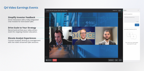 Drive engaging live video-Q&A with analysts