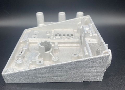 An example part that was 3D printed on the Xerox ElemX machine, powered by the SINUMERIK 840D sl control system from Siemens (Photo: Business Wire)