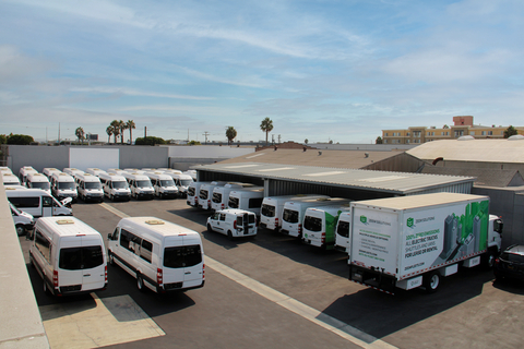 Zeem's commercial EV transportation-as-a-service depot (Photo: Business Wire)