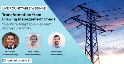 original Synergis Software to Host Drawing Management and Collaboration Panel with Leaders from Eversource, Hoosier, and Great River Energy. Engineering and IT experts from three Utilities come together for a live webinar to discuss the costs of drawing management chaos, their solutions, the business impact, and best practices. (Graphic: Business Wire)