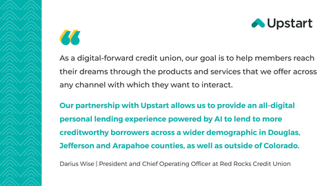 Quote from Darius Wise, President and Chief Operating Officer at Red Rocks Credit Union (Graphic: Business Wire)