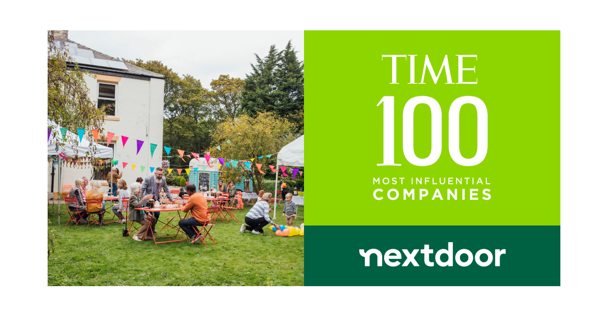 Nextdoor Named As One Of The TIME100 Most Influential Companies For The ...