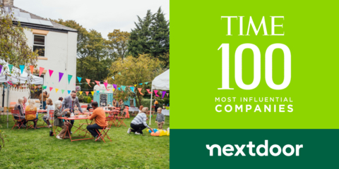 Nextdoor was included on TIME’s annual TIME100 Most Influential Companies list of 2022 (Photo: Business Wire)