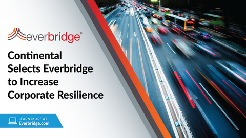 Continental Selects Everbridge to Increase Corporate Resilience (Graphic: Business Wire)