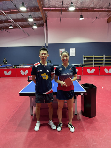 Olympian Table Tennis player Lily Zhang is hopeful about WTT World Tour 2022 thanks to Coach Zheng Pu’s support and training (Photo: Business Wire)