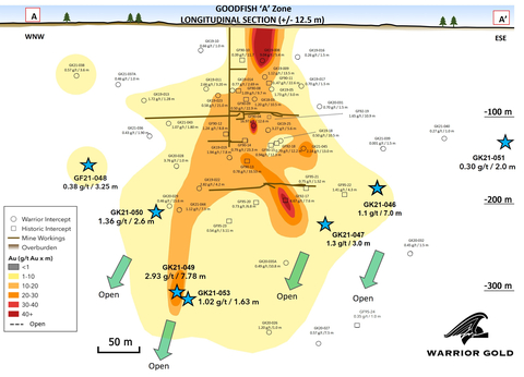 original Figure 1 : A Zone Longitudinal Section (Graphic: Business Wire)