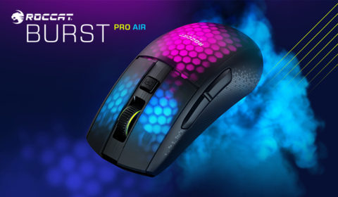 ROCCAT Expands Its Lightweight Symmetrical Mouse Series With The New Burst Pro Air Wireless PC Gaming Mouse (Photo: Business Wire)