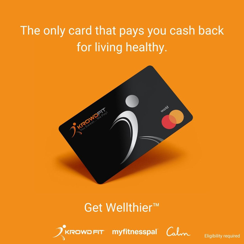 KrowdFit Wellness Rewards Mastercard® (Graphic: Business Wire)