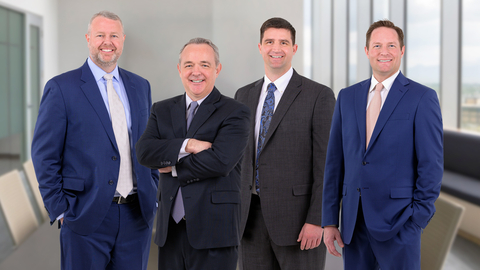 Dorsey continues to expand its intellectual property law practice with the addition of four new partners in its Salt Lake City office. Pictured left to right: Matthew Bethards, Aaron Barker, Jason McCammon and Jordan Olsen. (Photo: Dorsey & Whitney LLP)
