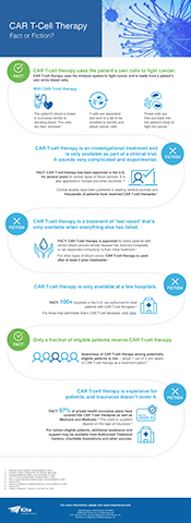 Kite CAR T-Cell Therapy Fact vs. Fiction Infographic (Graphic: Business Wire)