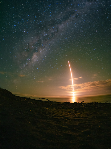 Successful lift-off of the 'Without Mission A Beat' launch by Rocket Lab. (Photo: Business Wire)