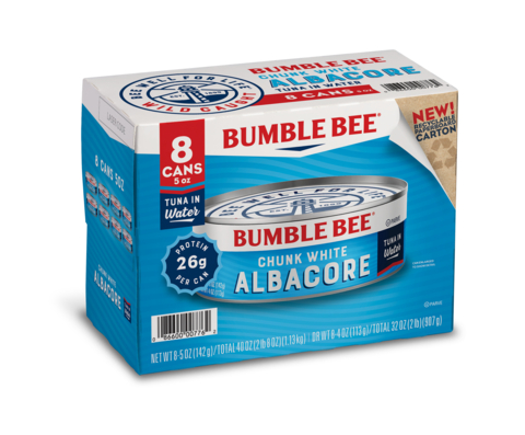 The Bumble Bee Seafood Company Achieves 98% Readily Recyclable Packaging with Industry-First Shift to Paperboard Cartons on Multipack Can Products (Photo: Business Wire)