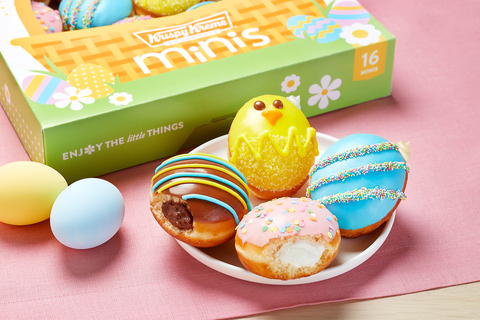 Adorable filled shell doughnuts offer little bites of spring beginning April 4 (Photo: Business Wire)