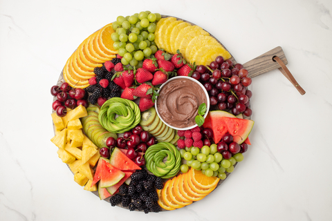 California Avocado and Fruit Board featuring Chocolate California Avocado Dip (Photo: Business Wire)