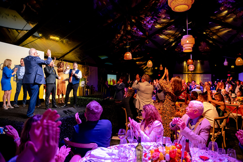 original Guests celebrate $2.4 million raised at the inaugural V Foundation Sonoma Epicurean Auction on Saturday, April 2 at the Montage Healdsburg in Sonoma County, CA. (Photo: Business Wire)