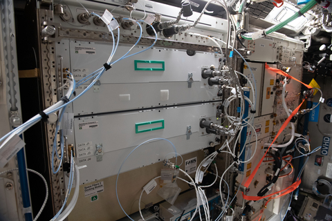 HPE Spaceborne Computer-2 is the first commercial edge computing and AI solution installed on the International Space Station (May 2021). Image credit: NASA