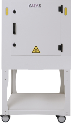 thumbnail With the AUVS UV Cube XL up to 16 Chromebook-sized laptops can be disinfected in a single 90-second cycle (Photo: Business Wire)